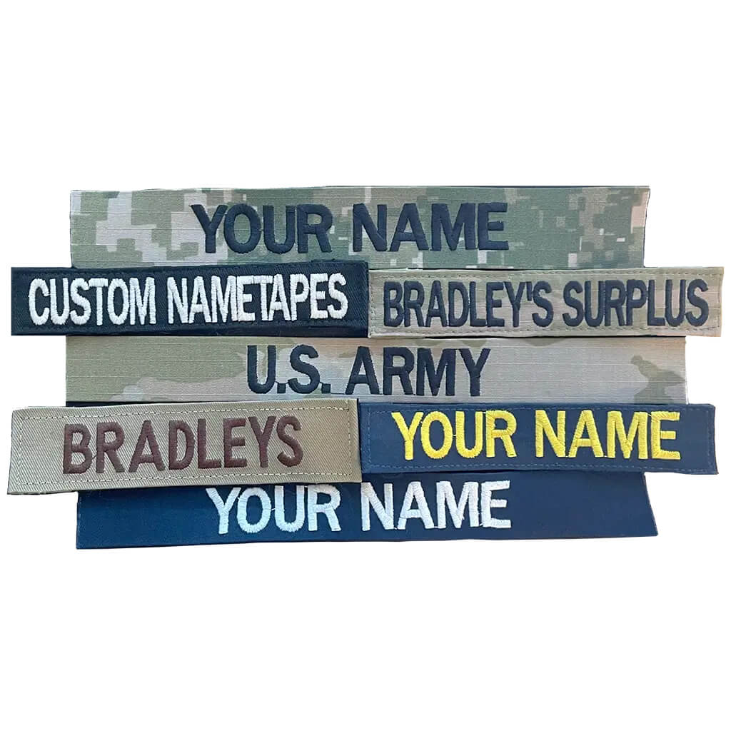 Name Tapes, Military Nametapes, Custom Name Patches, Embroidered Name Tags