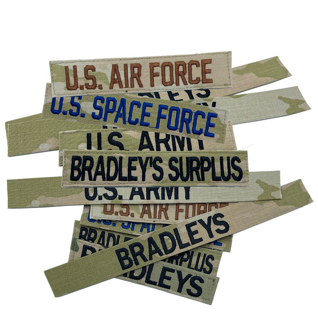 Name Tapes, Military Nametapes, Custom Name Patches, Embroidered