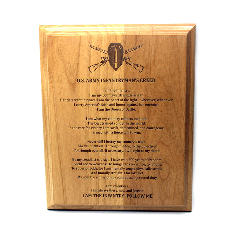 Red Alder Wooden Plaque With Personalized Text and Images