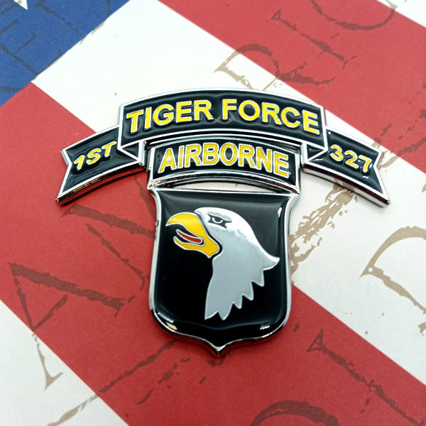 Tiger Force 1/327th Infantry “Above the Rest” Metal Decal for Cars