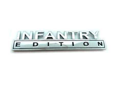 Infantry Edition Metal Decal Badges