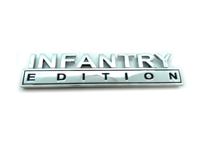 Infantry Edition Metal Truck Decal by Auto Medals