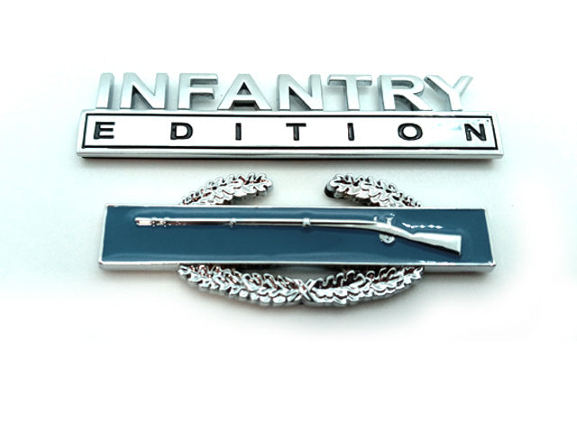 Infantry Edition Metal Decal Badges