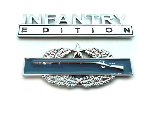 Infantry Edition Metal Decal Badges