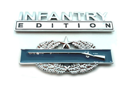 Infantry Edition Metal Decal Badges