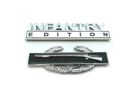 Infantry Edition Metal Decal Badges