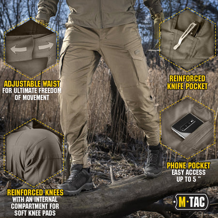 M-Tac Tactical Pants Aggressor Gen II Flex Dark Olive Features