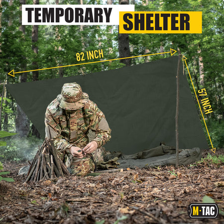 M-Tac Waterproof Poncho Use as Shelter