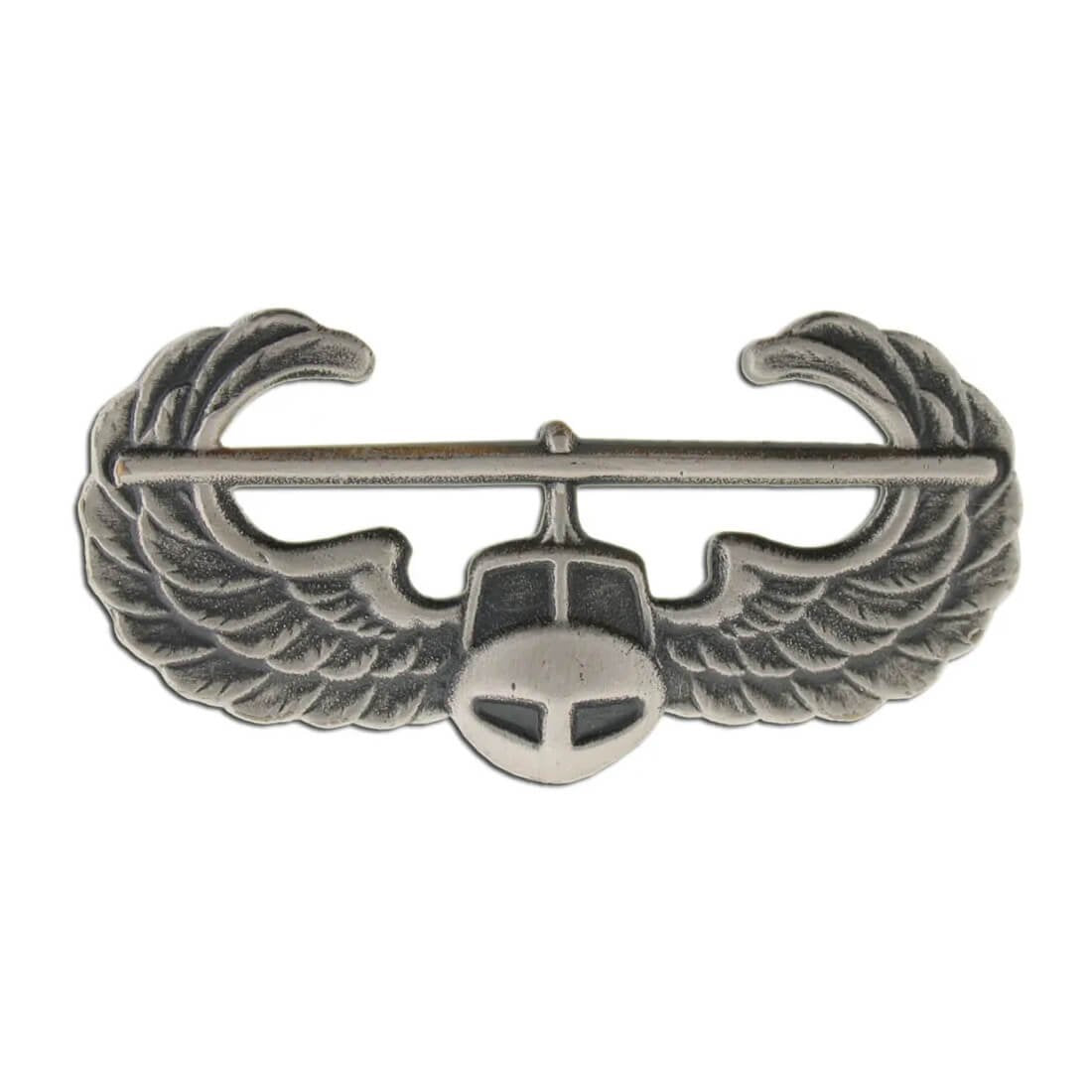 Army Air Assault Badge Silver Oxidized