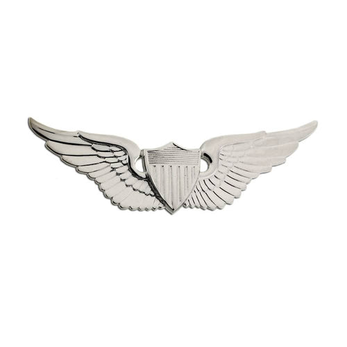 Army Basic Aviator Badge With Mirror Finish - Full Size