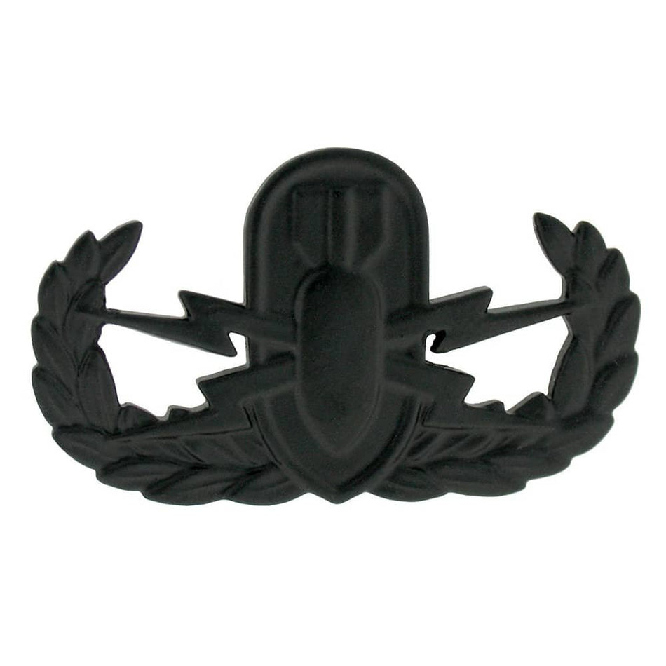 Explosive Ordnance Disposal EOD Basic Black Pin-on Army Badge