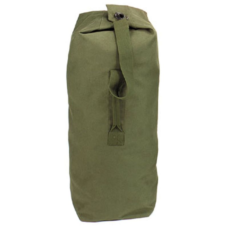 Olive Drab Heavyweight Top Load Canvas Duffle Bag