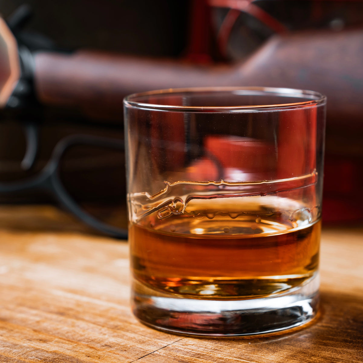 Lever Action Rifle Bourbon Glass