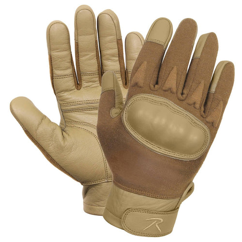 Hard Knuckle Gloves Fire Resistant in Coyote Brown by Rothco