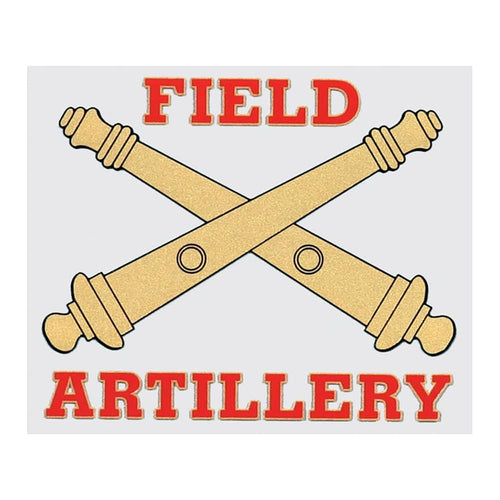 Field Artillery Decal 4.75" x 4"