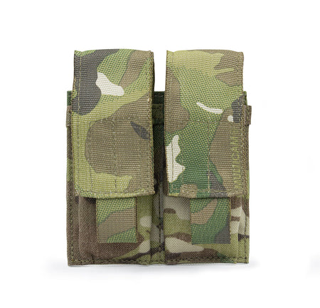 Multicam MOLLE Pistol Mag Pouch, Double