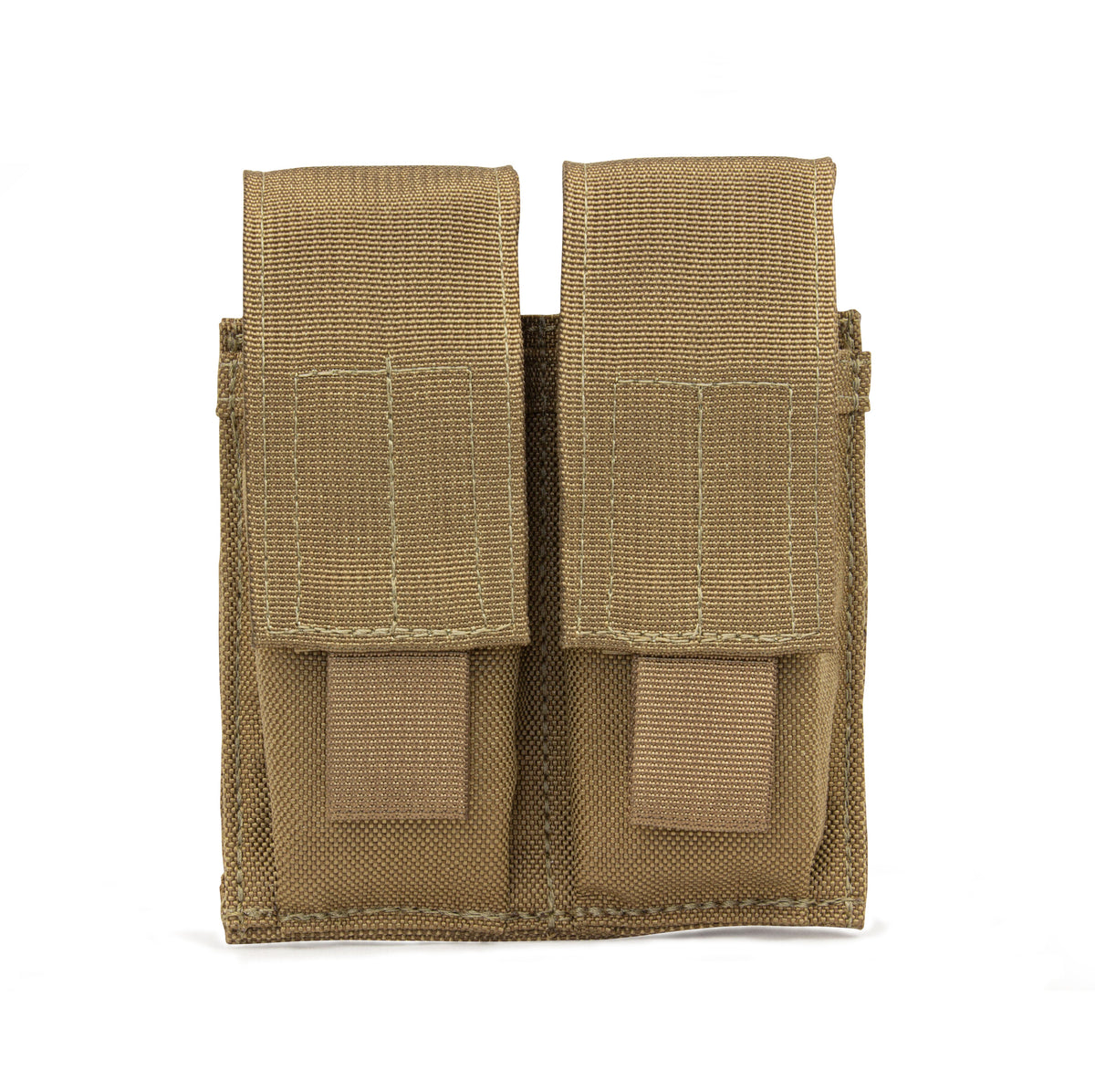 Coyote MOLLE Pistol Mag Pouch, Double