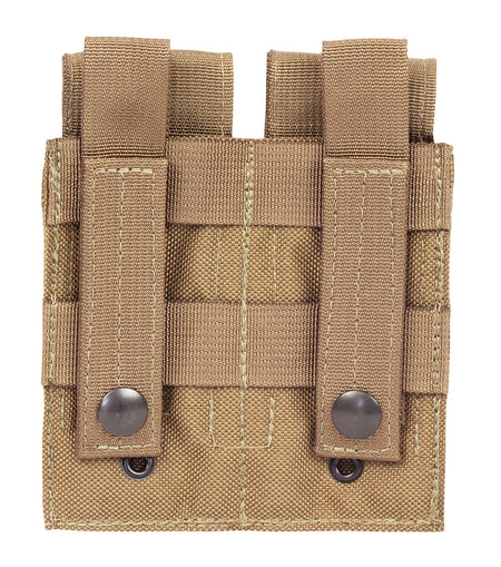 Coyote MOLLE Pistol Mag Pouch, Double