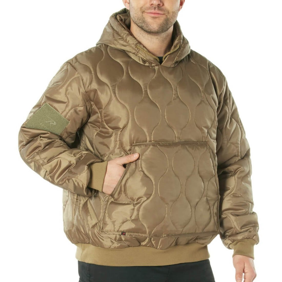 Rothco Woobie Hoodie Hooded Sweatshirt Coyote Brown