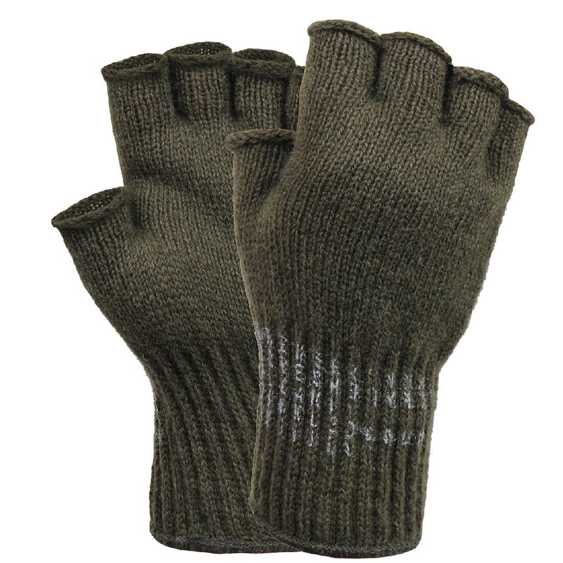 Olive Drab Rothco Fingerless Wool Gloves