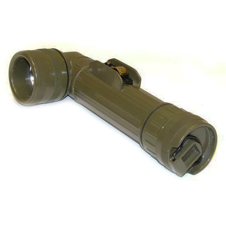 USGI Angle Head Olive Drab Flashlight D-Cell MX-991-U - Used