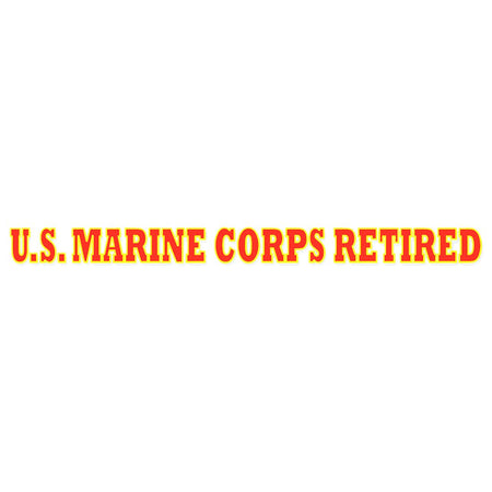 US Marine Corps Retired Window Strip Decal 20"