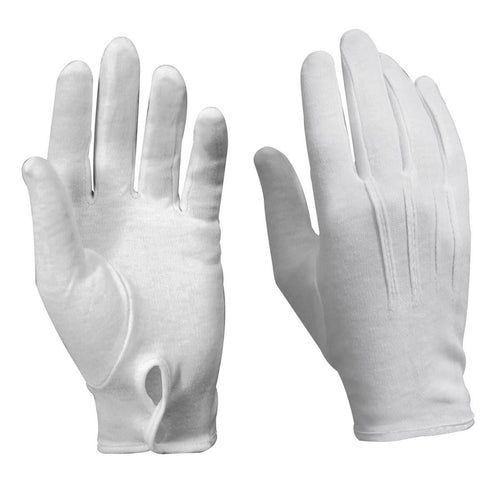 White Cotton Gloves For Military or Parades