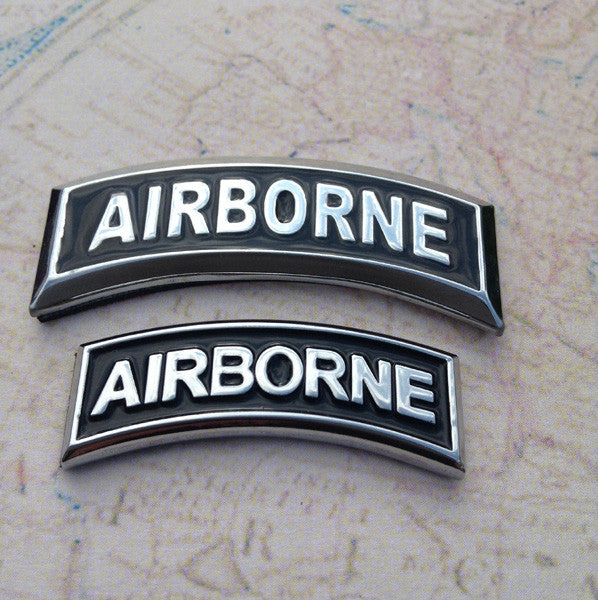 Airborne Tab Metal Decal by Auto Medals