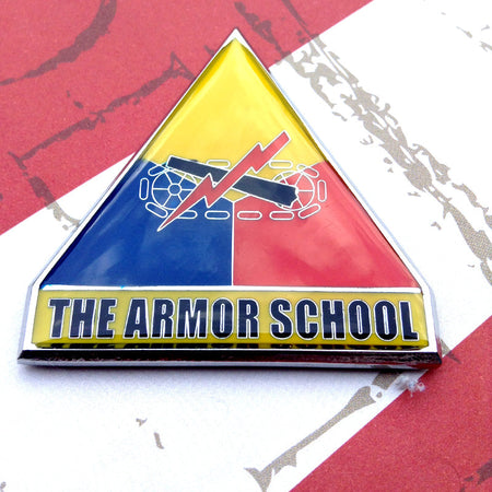 Army Armor School Metal Car or Truck Decal