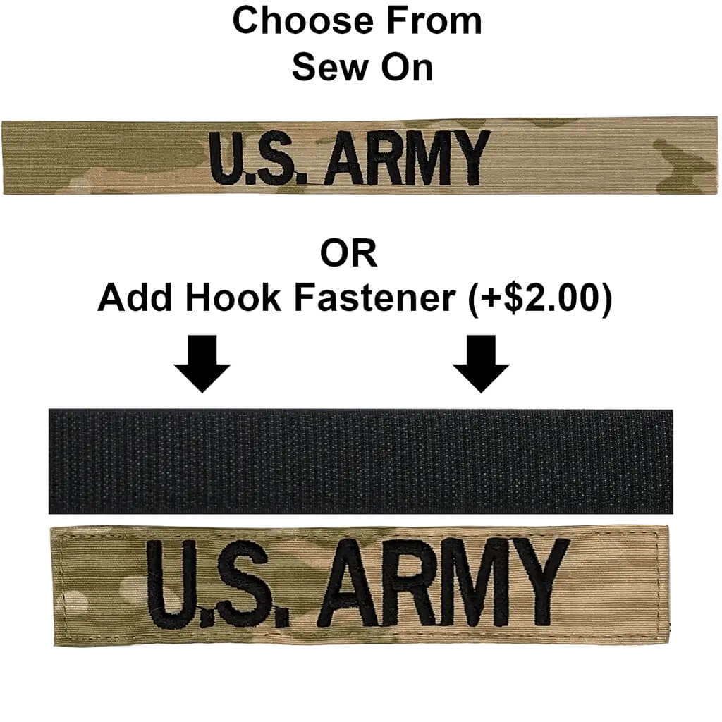 What is a hook shop fastener on name tape