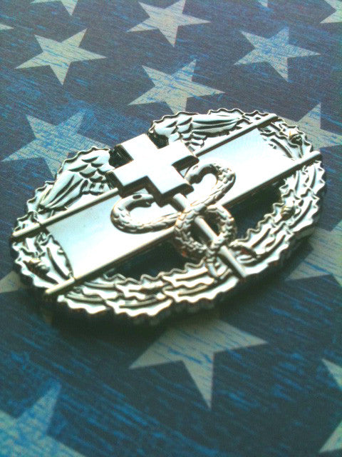 Combat Medic Badge Metal Decal by Auto Medals