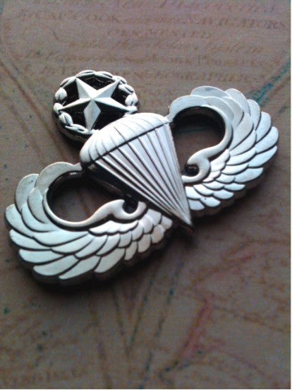 Master Parachutist Badge Jump Master Metal Decal