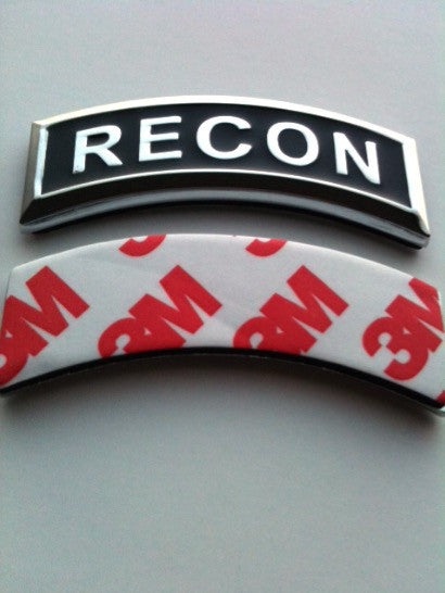 Recon Tab Metal Car Decal