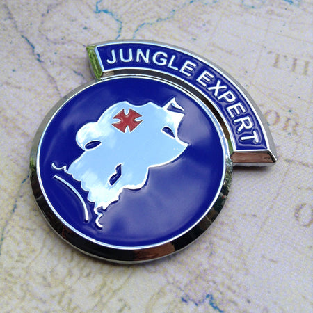 Jungle Expert Badge Metal Car Decal