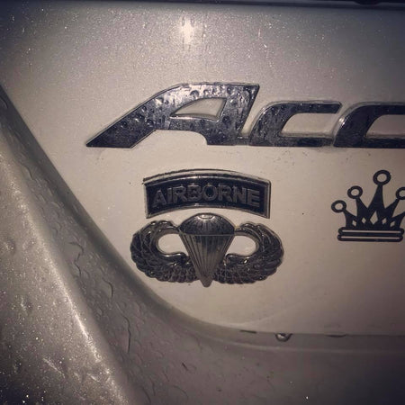 Airborne Tab Metal Decal by Auto Medals