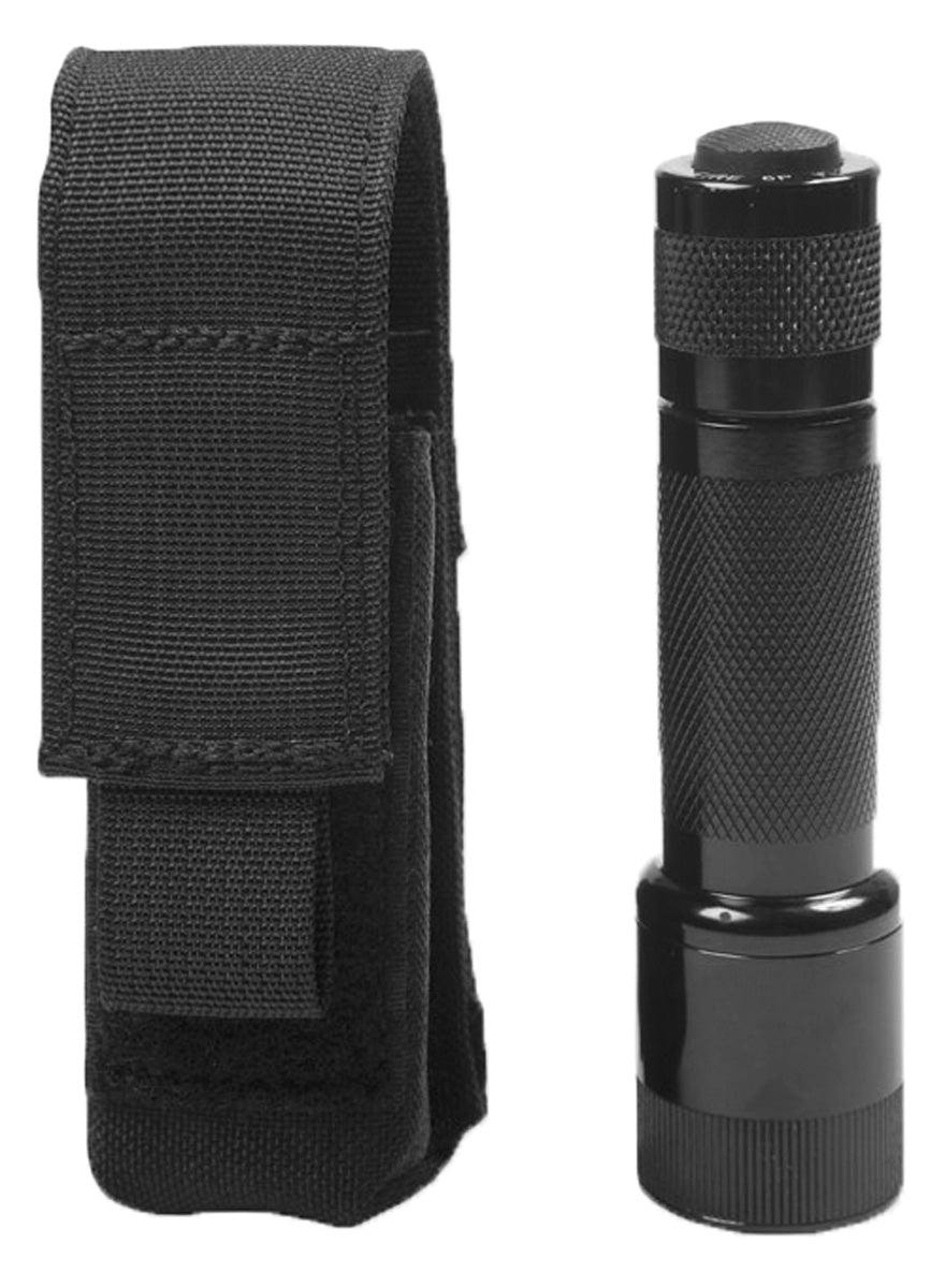 Flashlight Pouch With Hook and Loop Attach