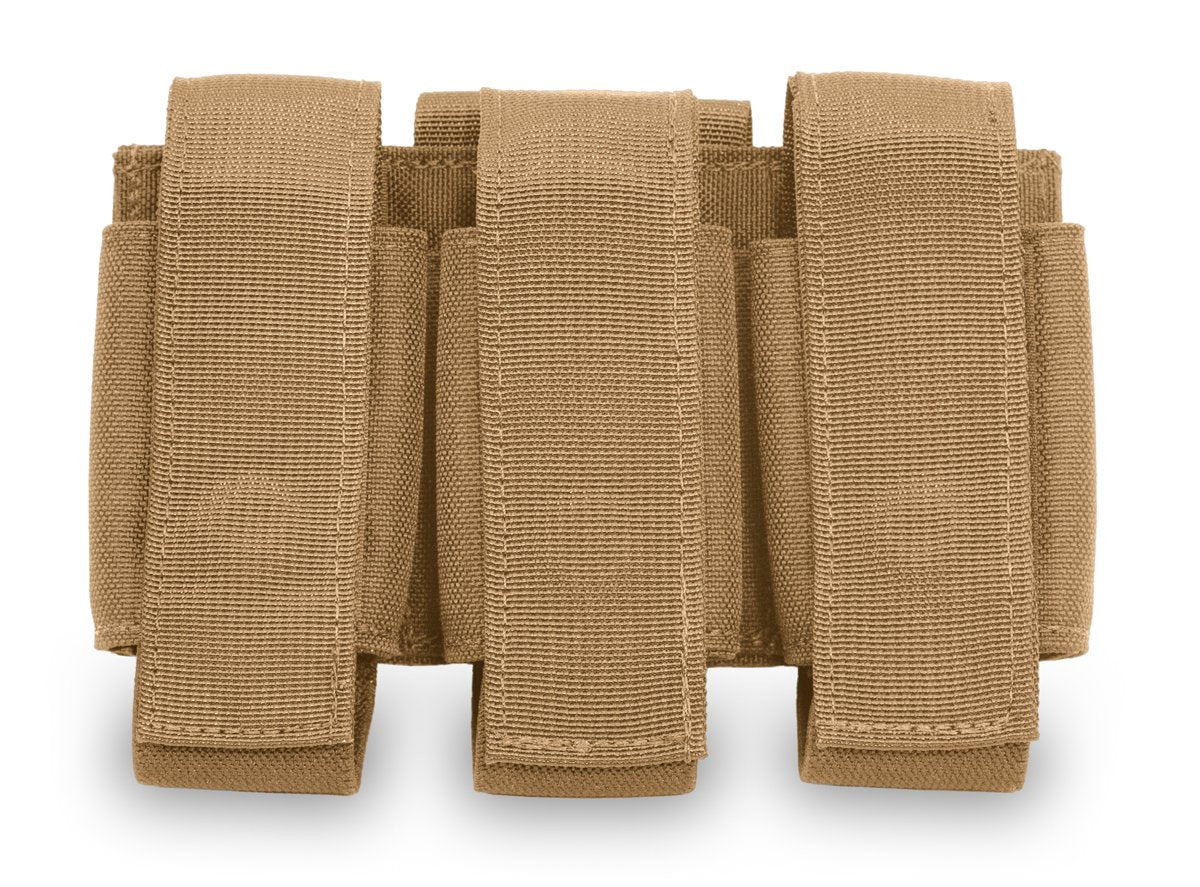 Coyote MOLLE Triple Grenade Pouch