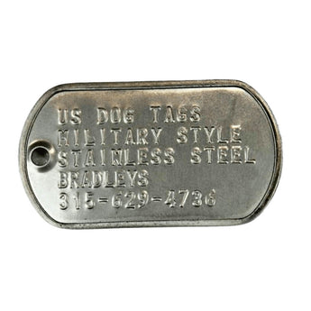 Official military clearance dog tags