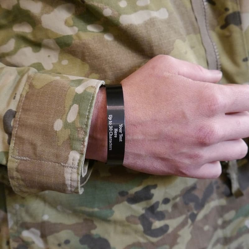 Military Memorial Bracelets Black KIA or POW Bracelet Bradley s Surplus