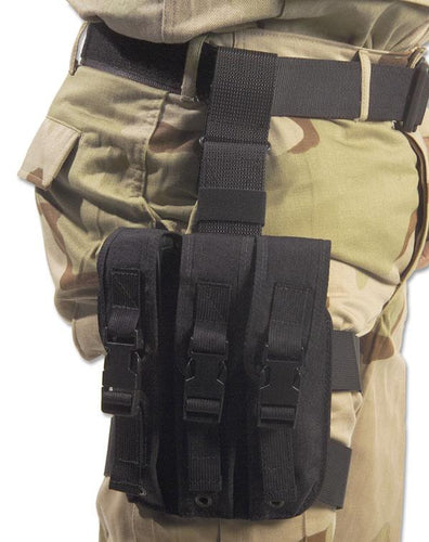 Black Tactical Thigh Tactical Mag Pouch