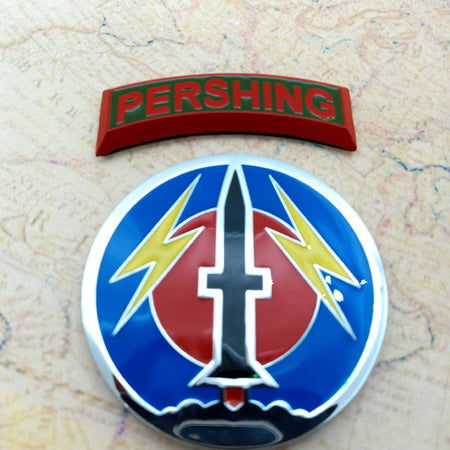 Color 56th Field Artillery Command - Pershing - Metal Car Decal