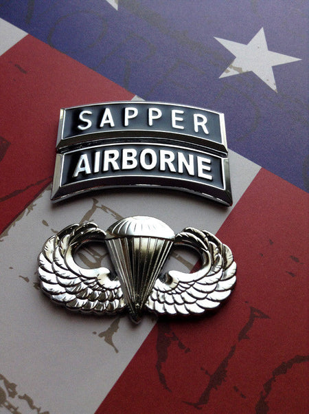 Sapper Tab Metal Car Decal