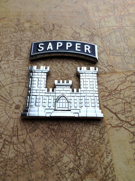 Sapper Tab Metal Car Decal