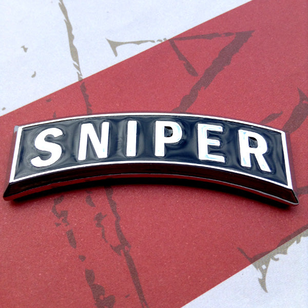 Sniper Tab Metal Car Decal by Auto Medals