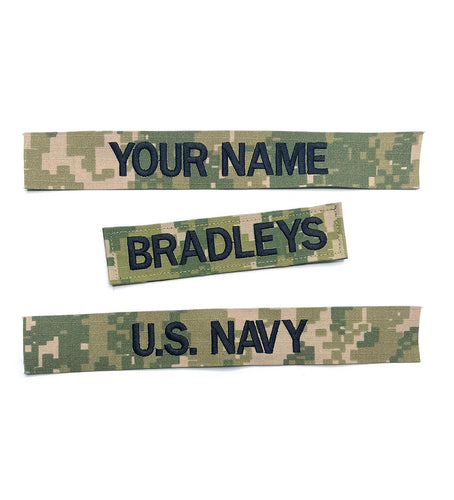 Navy Name Tape NWU Woodland Type-III