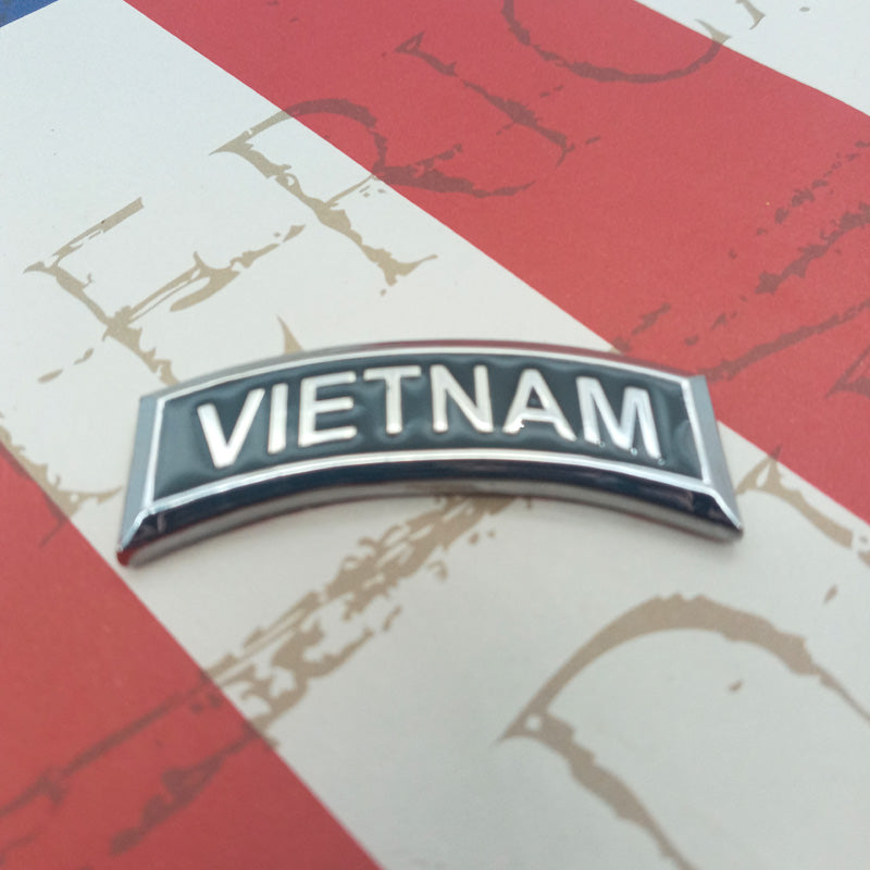 Vietnam Tab Metal Car Decal by Auto Medals