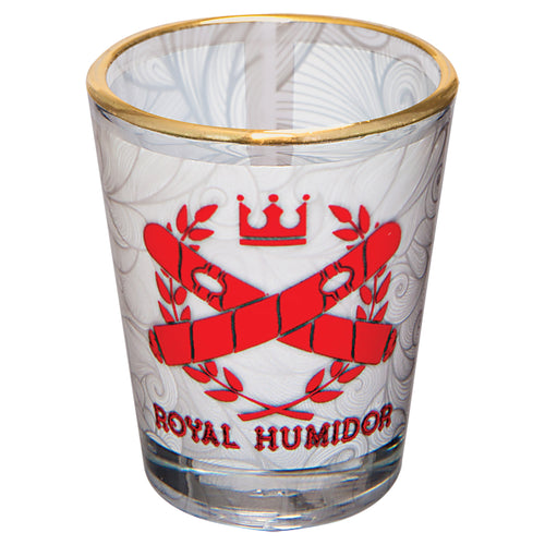 Personalized Clear Gold Rim Shot Glass 1.5oz