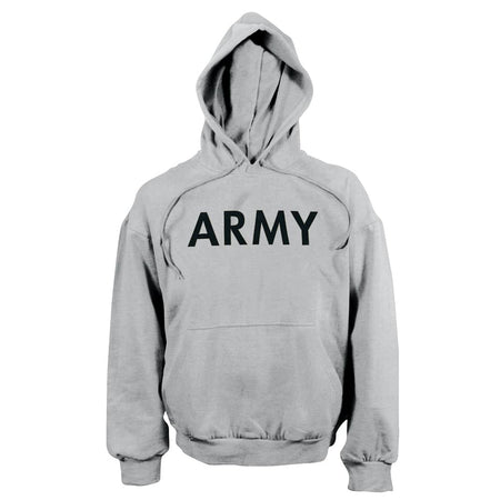 Army PT Pullover Hooded Sweatshirt in Grey