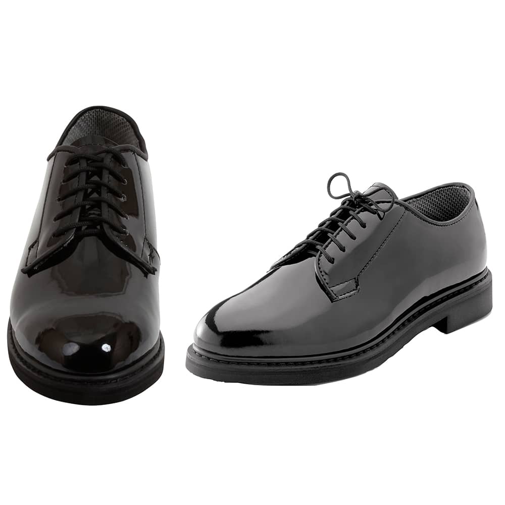 Oxford high gloss 2024 dress uniform shoes